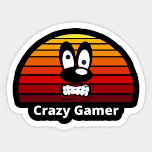 Crazy Gamer Sticker